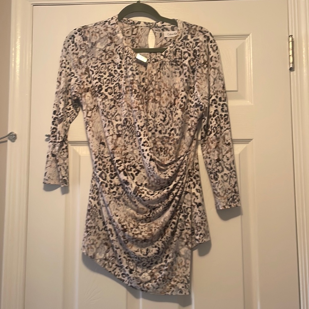 New Calvin Klein leopard top